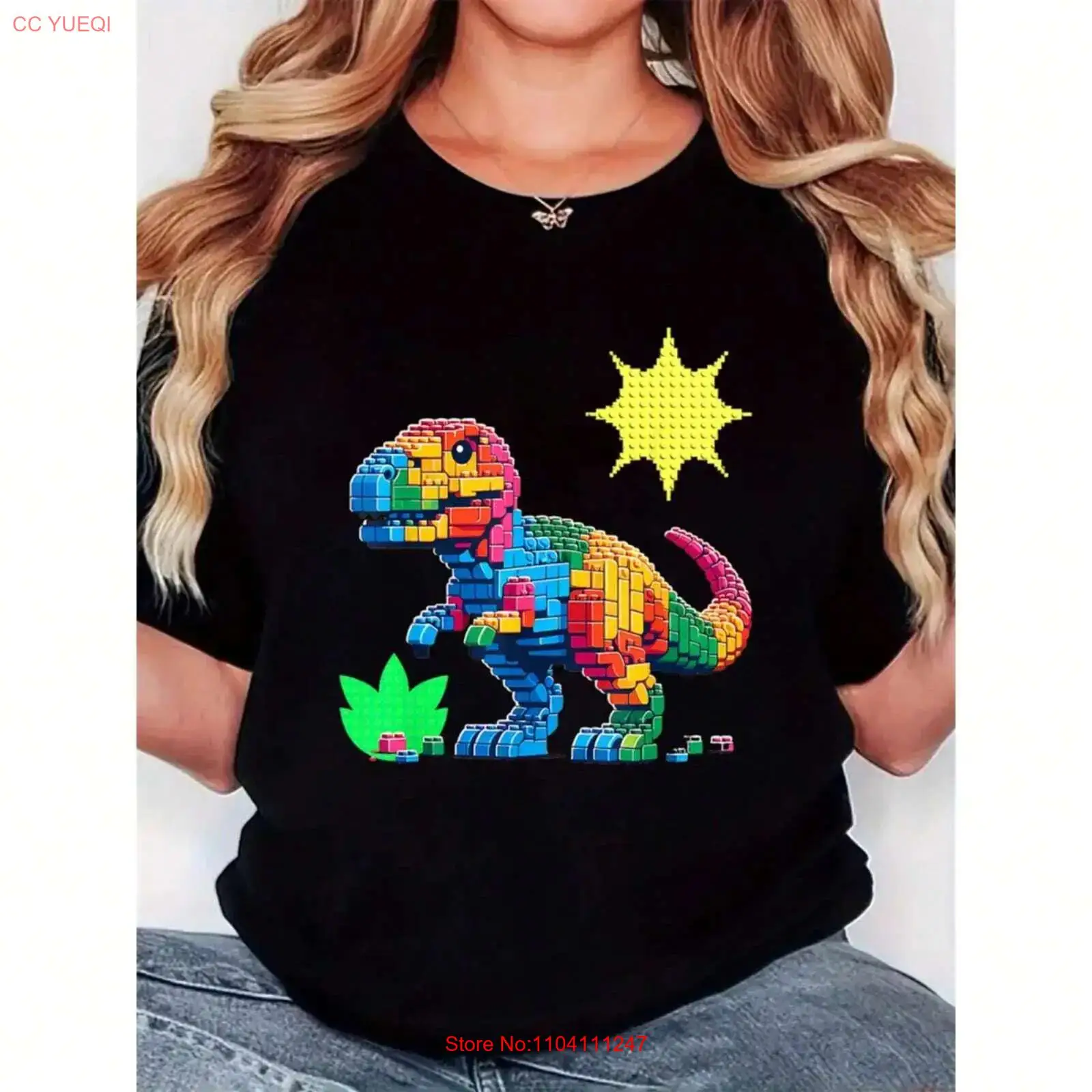 Vintage Fashion Build - Women's T shirt colorful building block