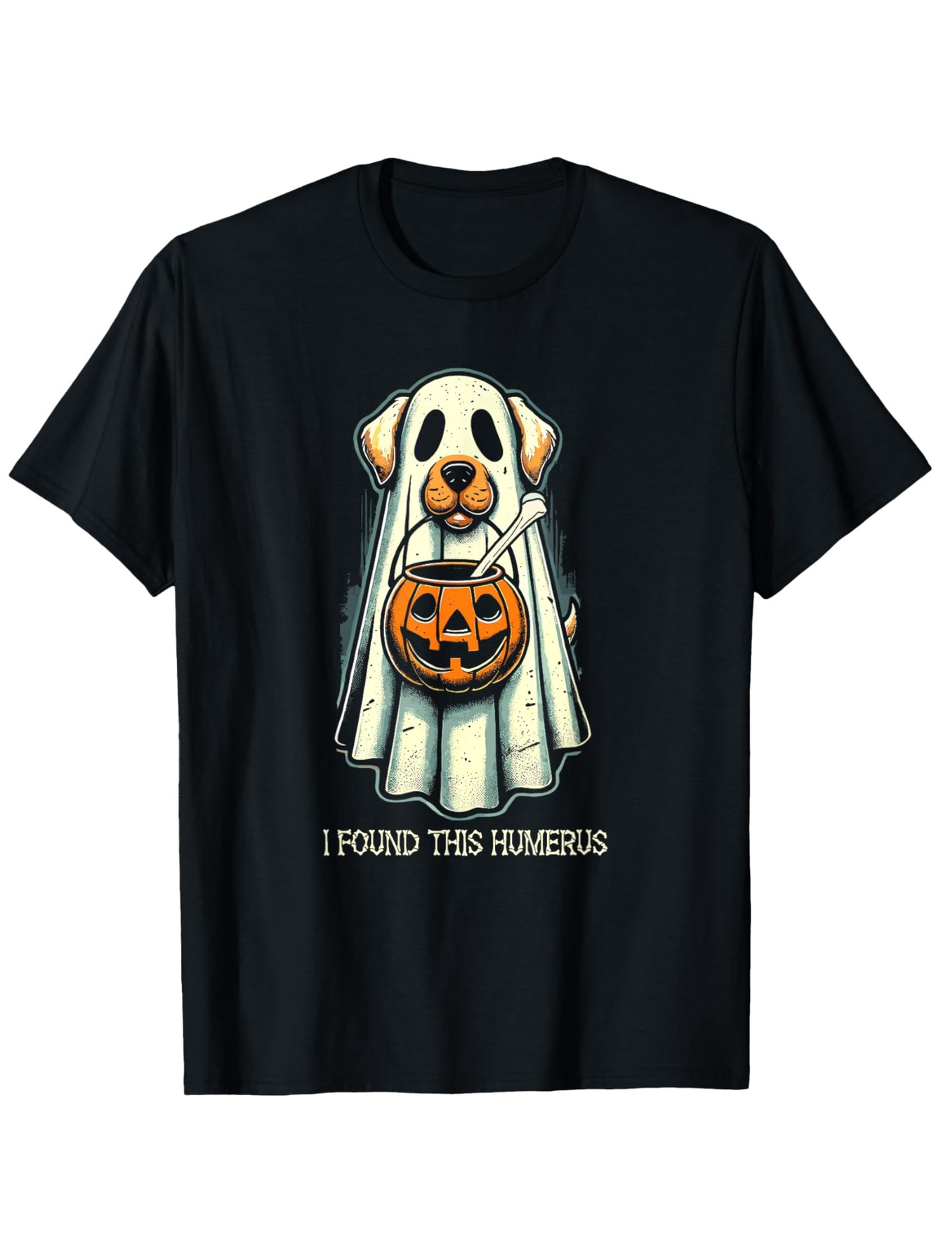Vintage Fashion Quotes Short - Funny Men's Black Graphic T-Shirt Ghost