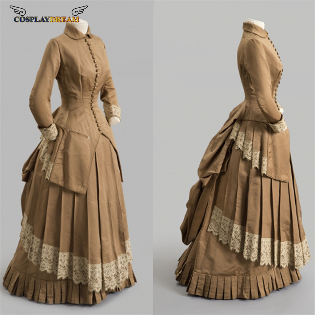 Vintage Fashion Aesthetic - 19th Century Fashion dress Victorian bustle