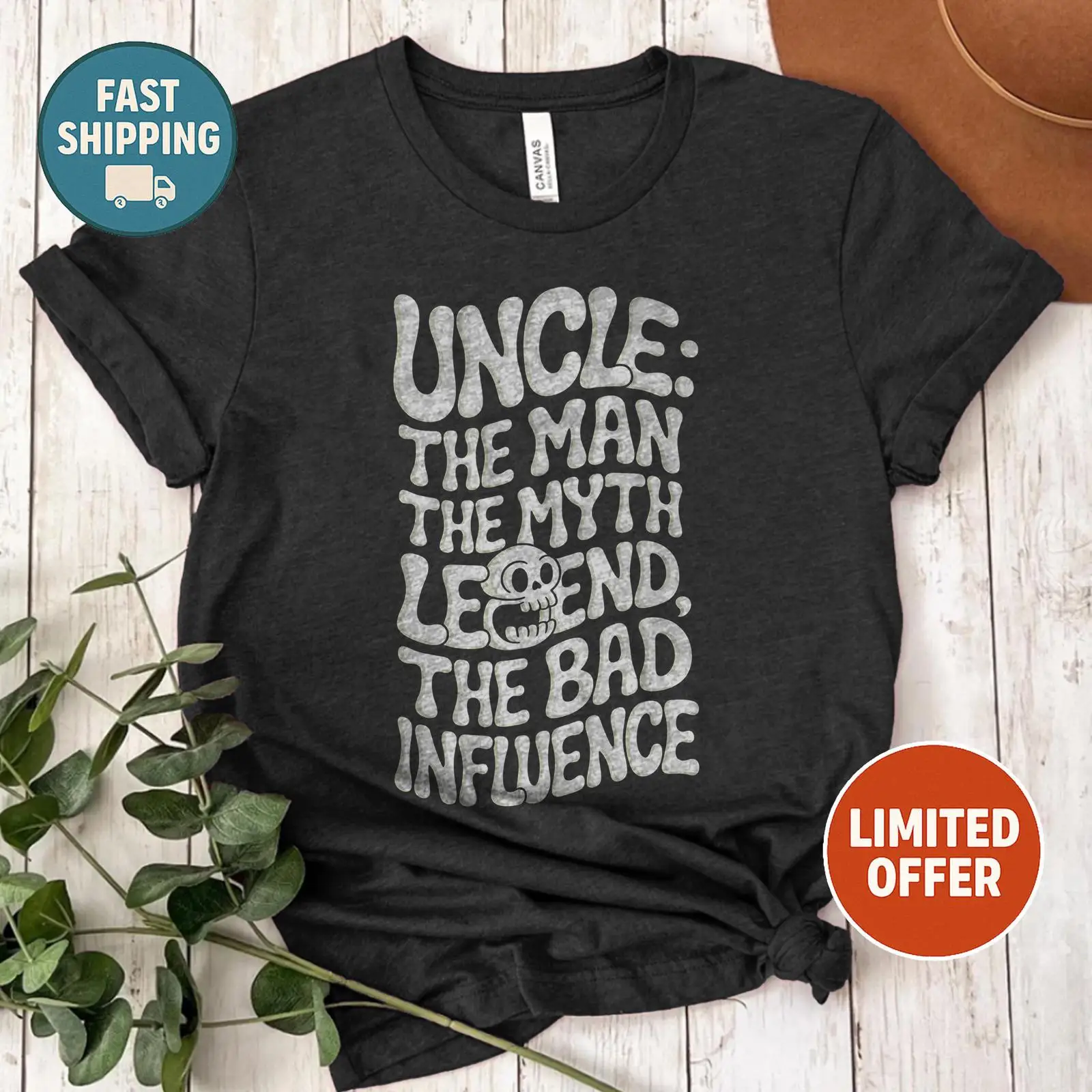 Vintage Fashion Quotes Short - Uncle The Man Myth Legend Bad