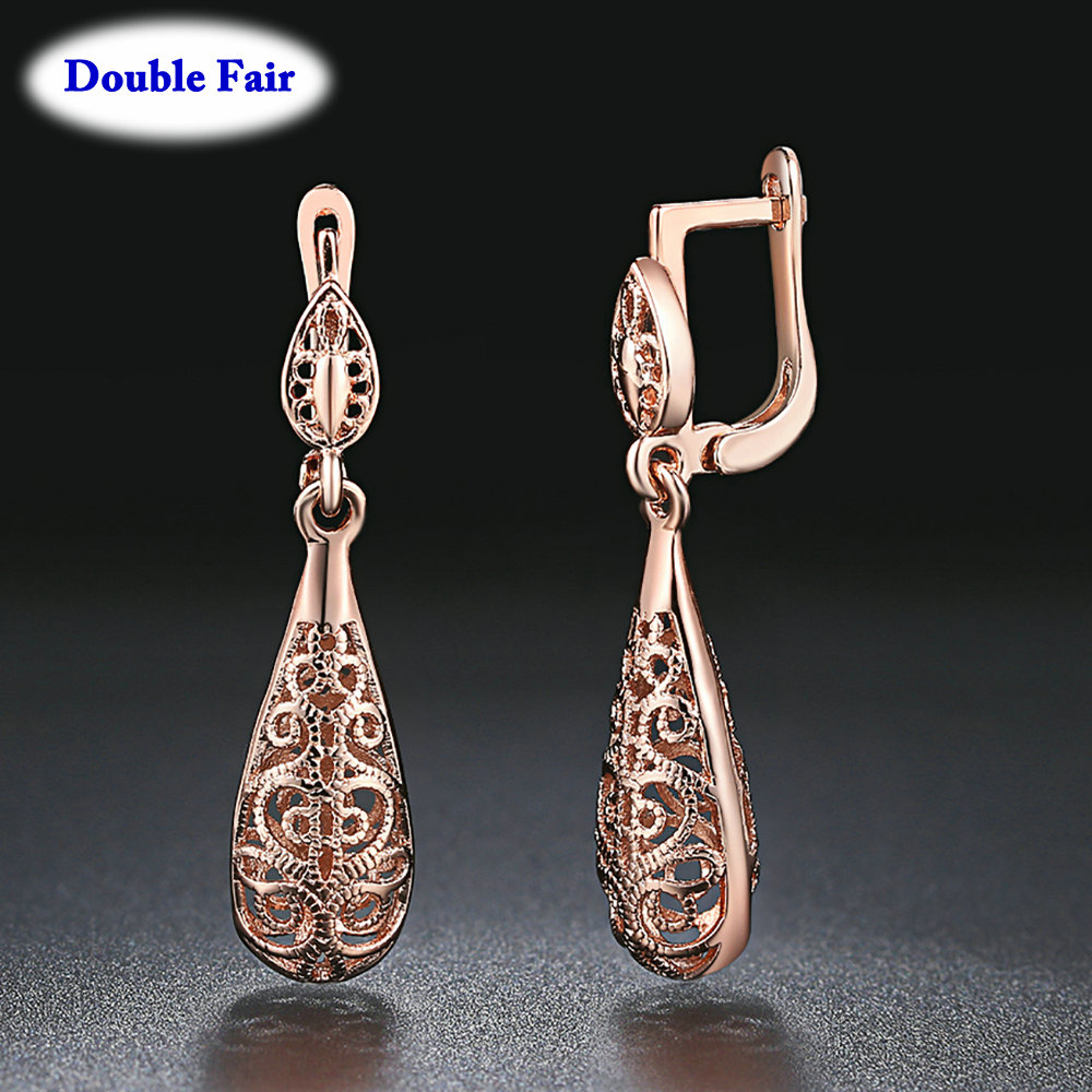 Vintage Fashion Faire - Ethnic Style Vintage Waterdrop Earrings Rose