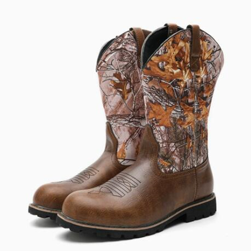 Vintage Fashion Mens - Men's Boots Classic Handmade Embroidery Leather