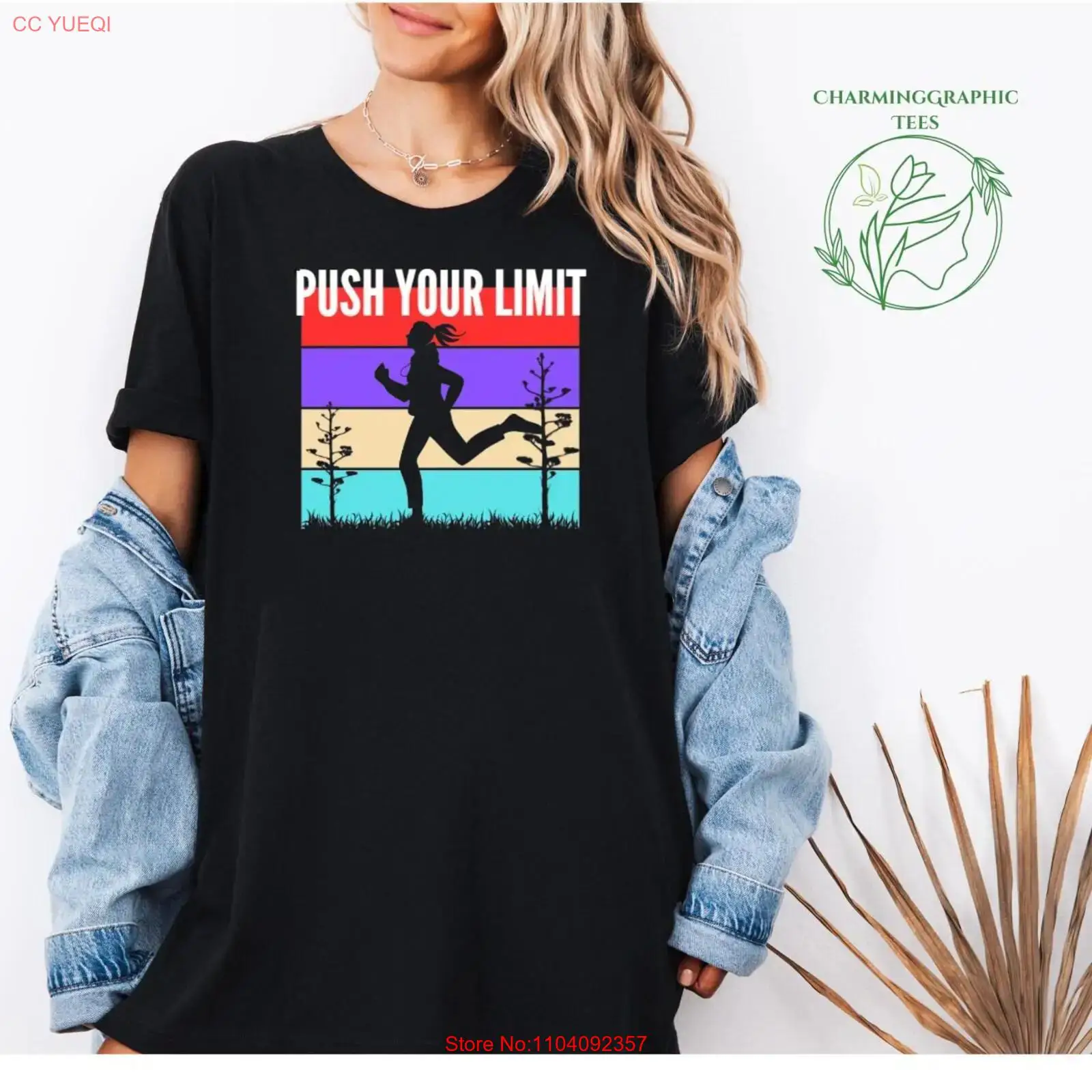 Vintage Fashion Quotes Short - Retro Push the limits T shirt