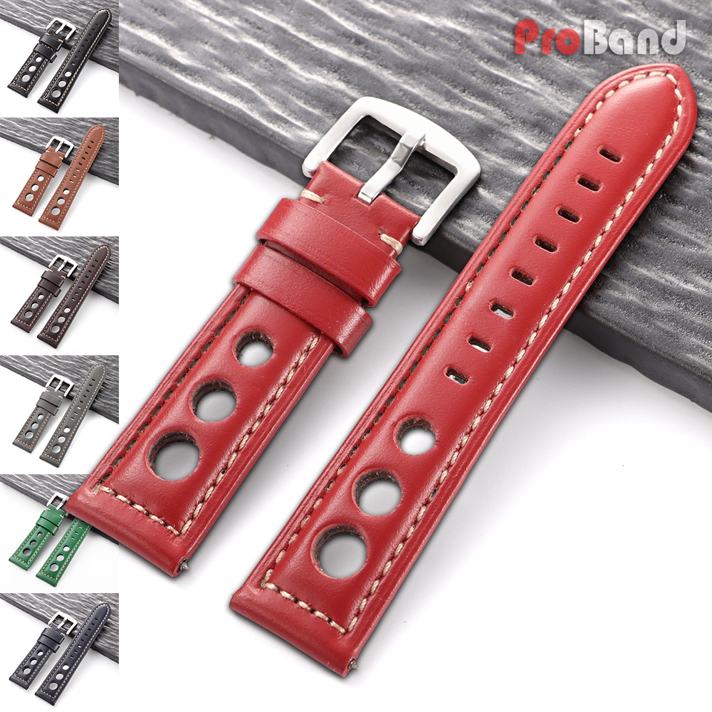 Vintage Fashion Tags - Cowhide Watch Strap Bracelet Vintage Genuine