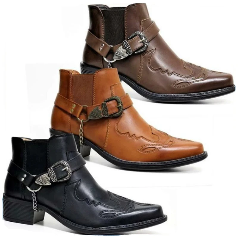 Vintage Fashion Mens - Fashion 2026 Men's Vintage Cowboy Boots