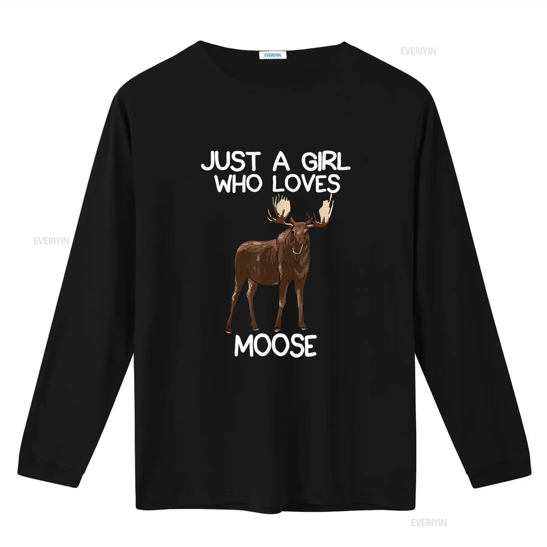 Just A Girl Who Loves Moose Fu - огляд і ціна Vintage Fashion Quotes Short