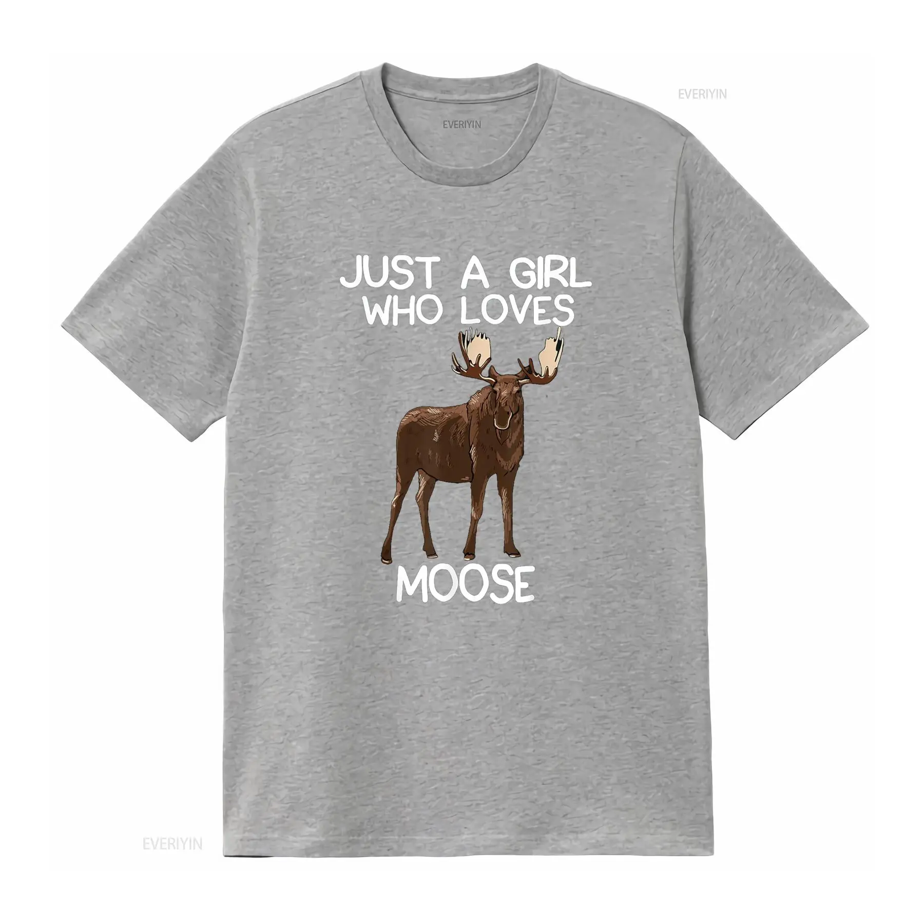 Just A Girl Who Loves Moose Fu - огляд і ціна Vintage Fashion Quotes Short
