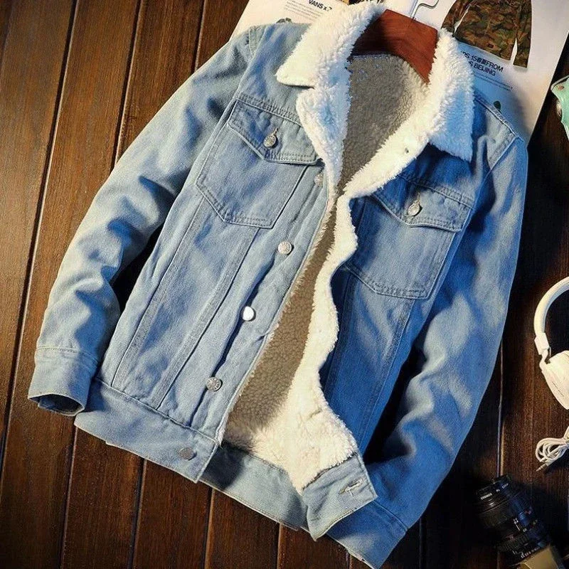 Denim Jackets Man Padding with - огляд і ціна Patchwork Jean Jacket