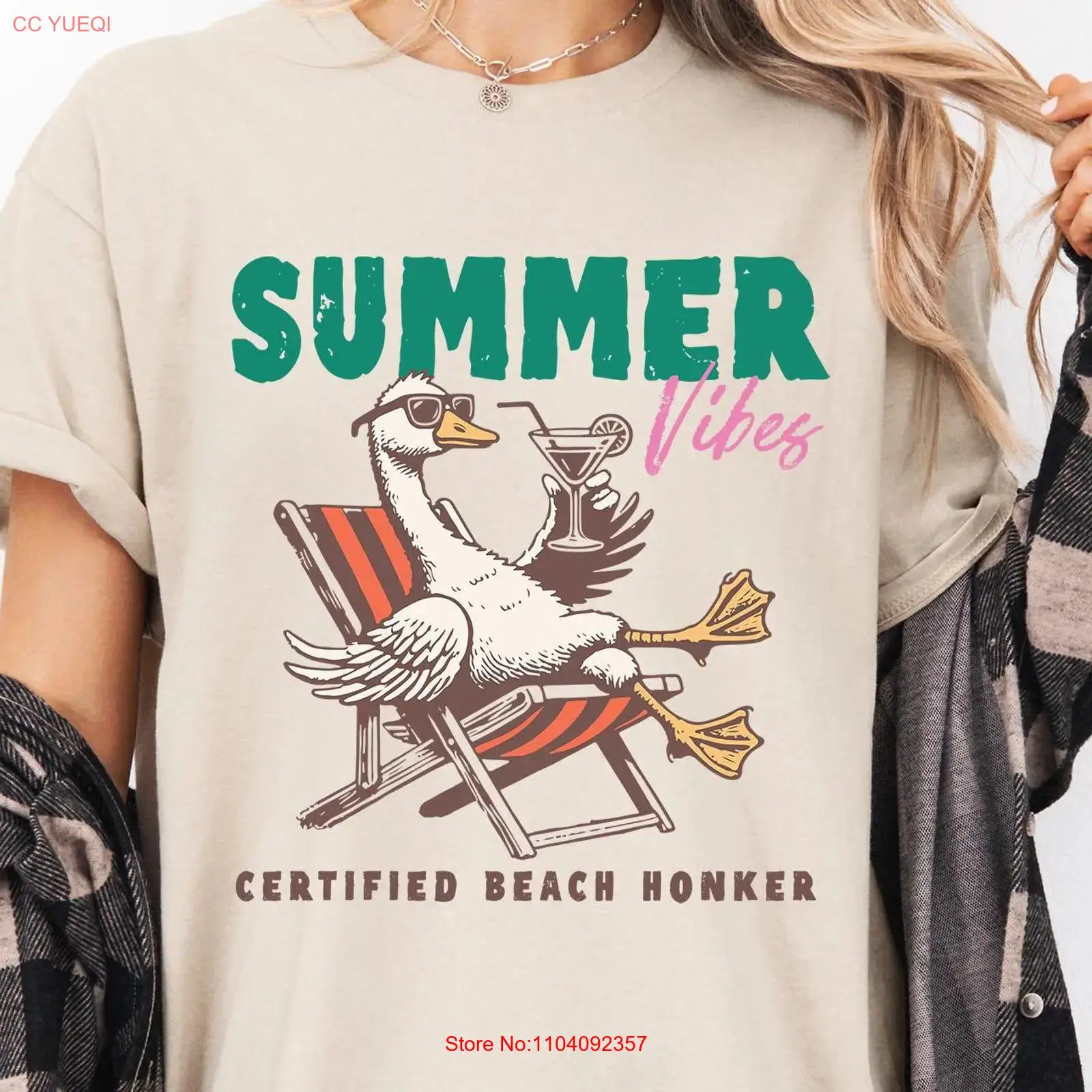 Summer Goose T Shirt Vibes Sun - огляд і ціна Vintage Vibes Fashion