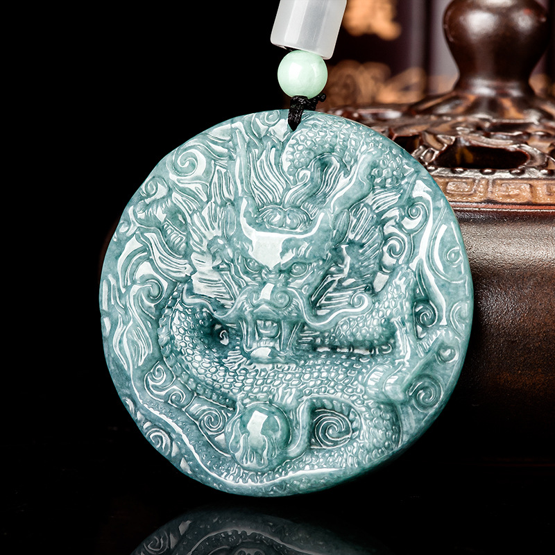 Burmese Jadeite Dragon Pendant - огляд і ціна Vintage Fashion Necklace