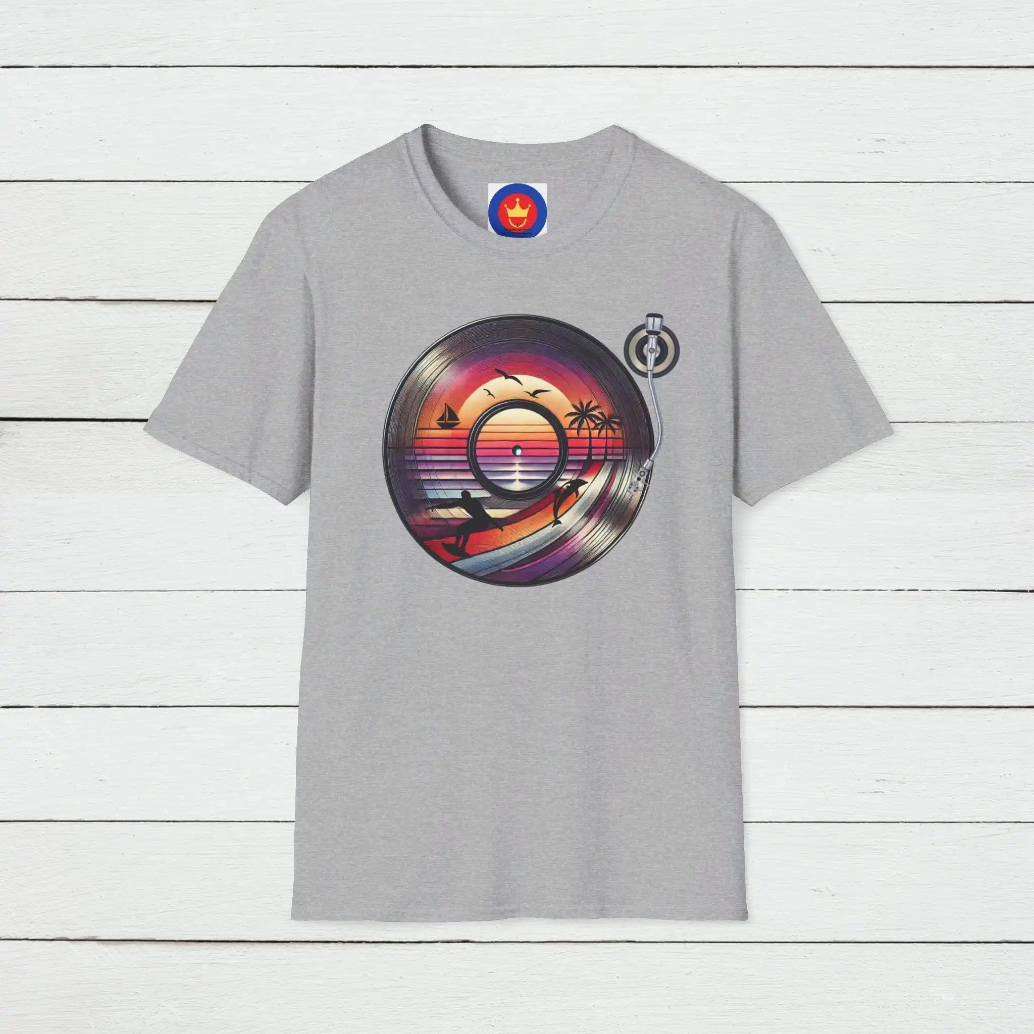 Retro Beach Vinyl T Shirt Vint - огляд і ціна Vintage Vibes Fashion