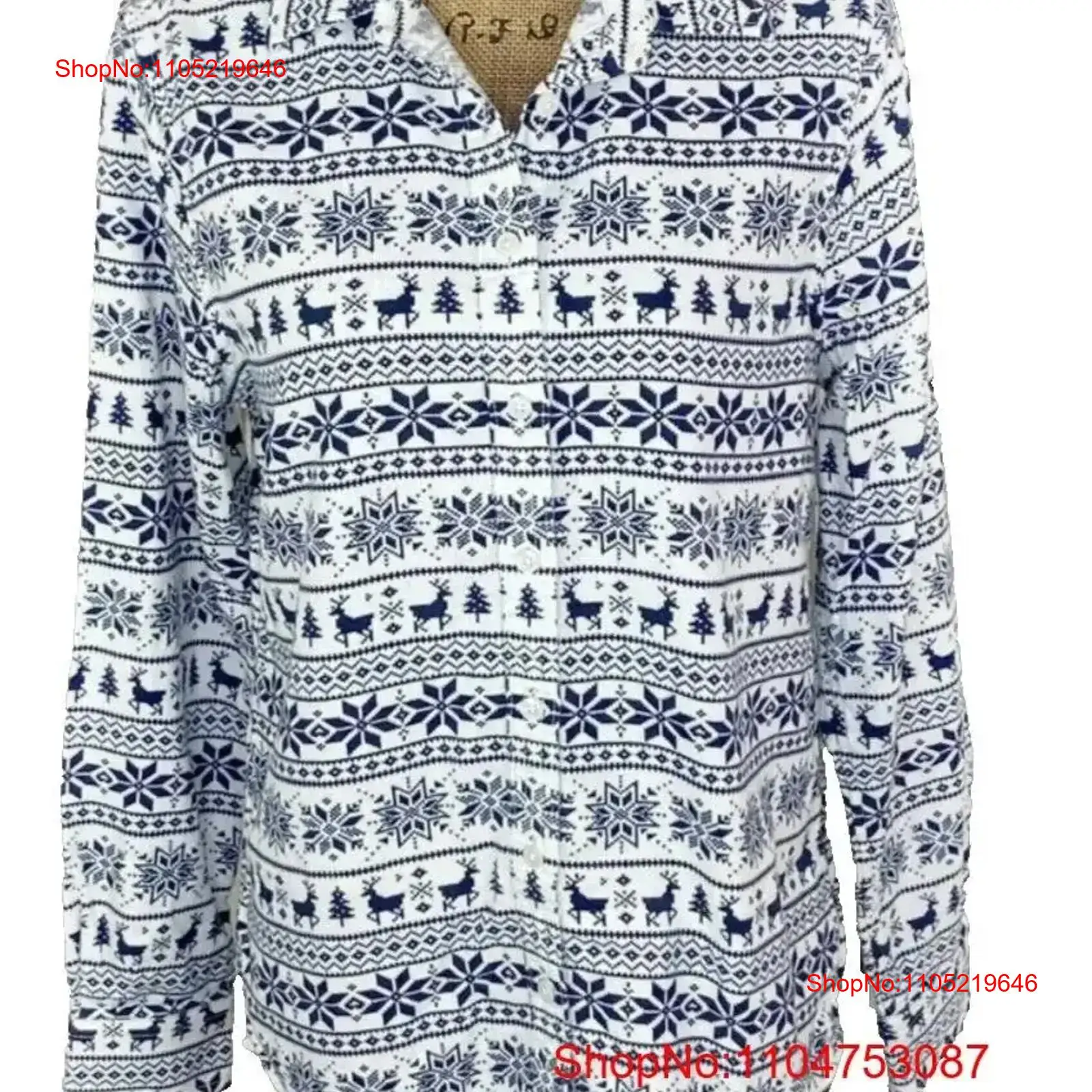 Lands End Fair Isle Flannel Bu - огляд і ціна Vintage Fashion Faire