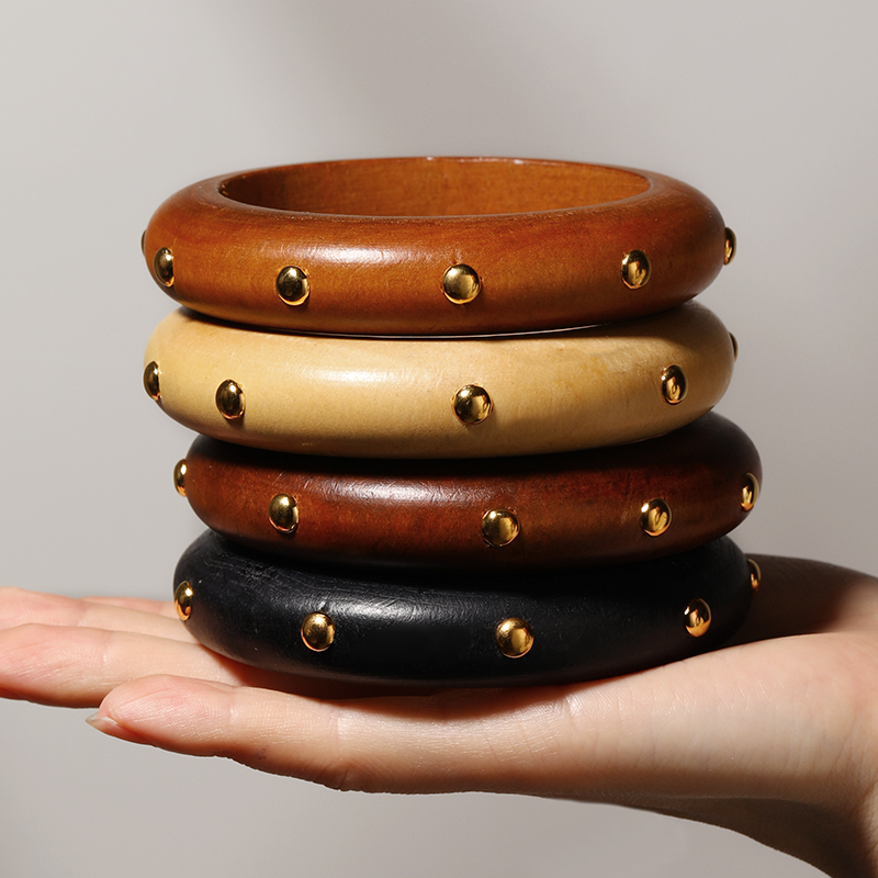 1/4pcs/set  Multi-Color Wooden - огляд і ціна Vintage Fashion Look