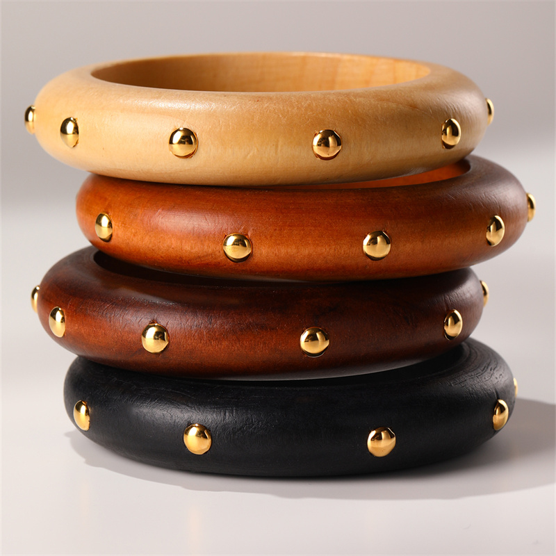 1/4pcs/set  Multi-Color Wooden - огляд і ціна Vintage Fashion Look