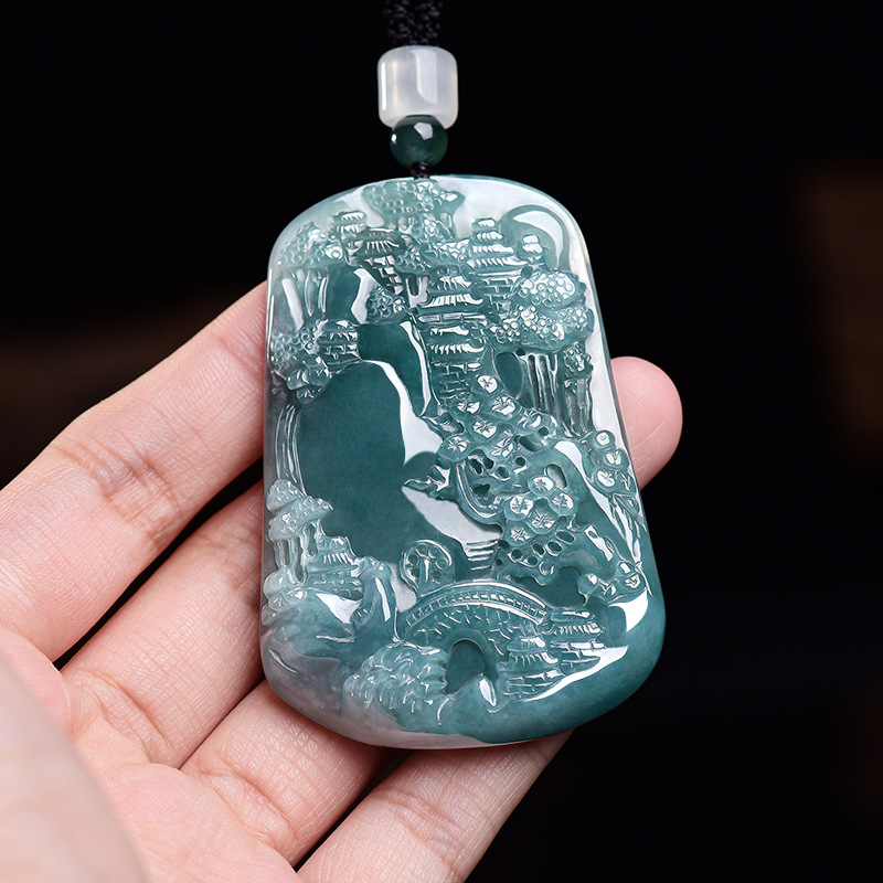 Natural Burmese Jadeite Scener - огляд і ціна Vintage Fashion Necklace