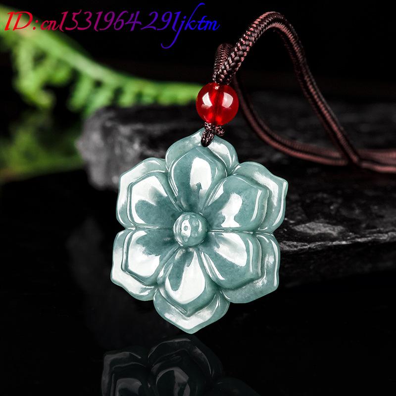 Burmese Jadeite Flower Pendant - огляд і ціна Vintage Fashion Necklace