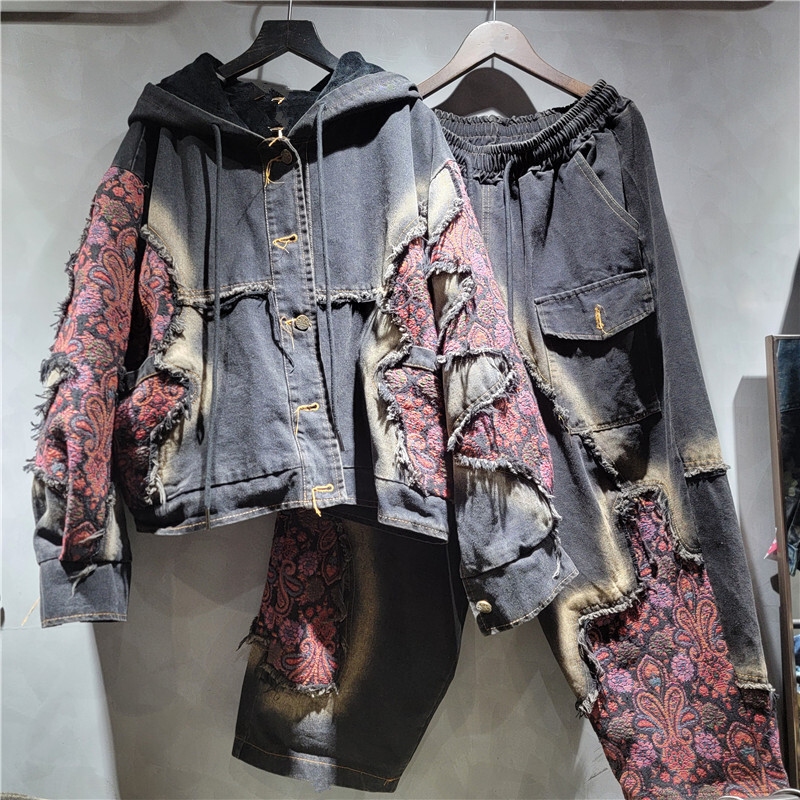 WTHT Fashion Women's Wash Patc - огляд і ціна Patchwork Jean Jacket