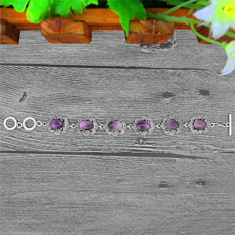 Oval Amethysts Bracelet Plum F - огляд і ціна Vintage Fashion Look