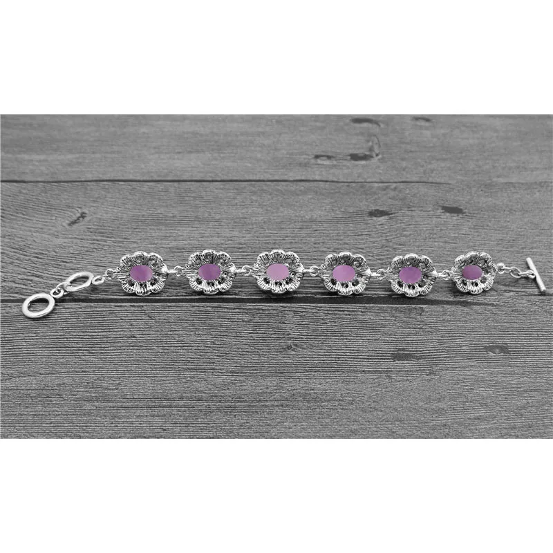 Oval Amethysts Bracelet Plum F - огляд і ціна Vintage Fashion Look