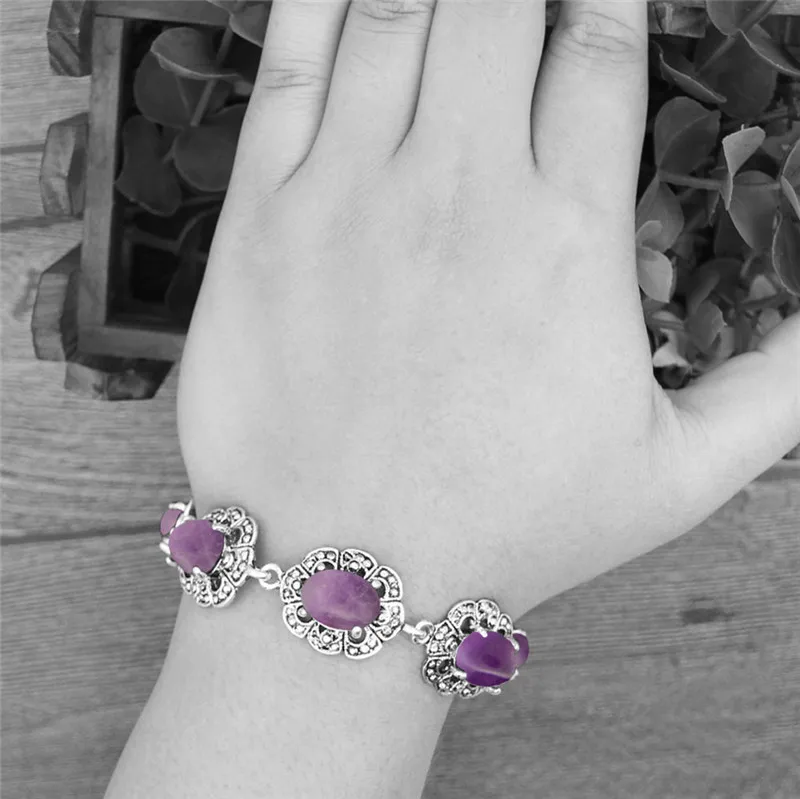 Oval Amethysts Bracelet Plum F - огляд і ціна Vintage Fashion Look