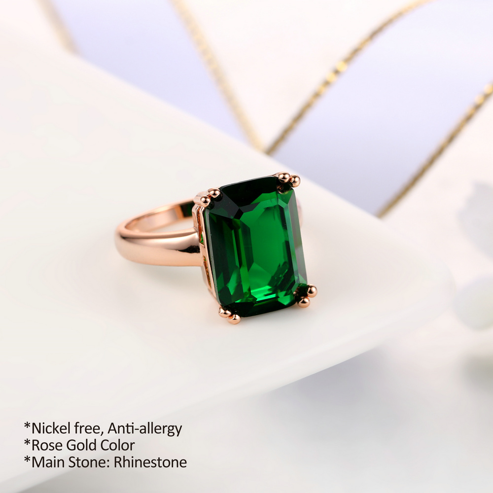 Double Fair Octagon Cut Green  - огляд і ціна Vintage Fashion Faire