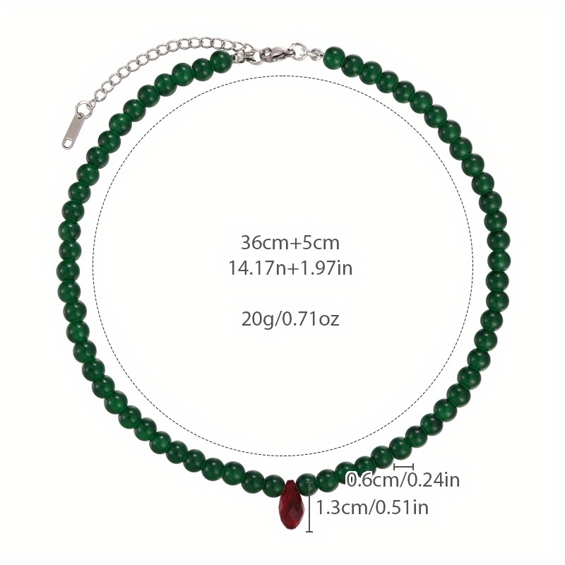 Vintage Green Beaded Necklace  - огляд і ціна Vintage Fashion Faire