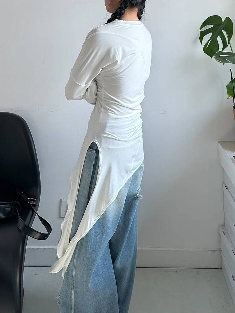 Hem Women White Irregular Eleg - огляд і ціна Vintage Fashion Build