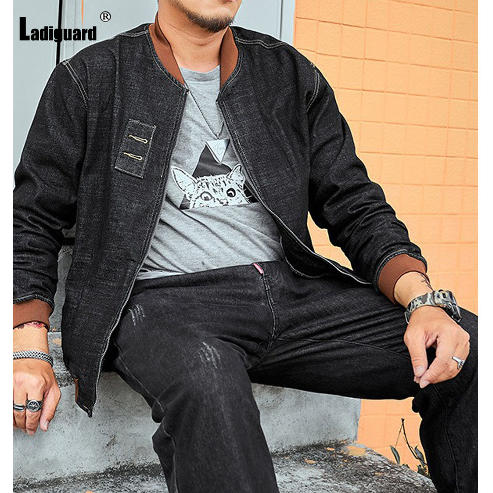Ladiguard Plus Size 7xl Mens P - огляд і ціна Patchwork Jean Jacket