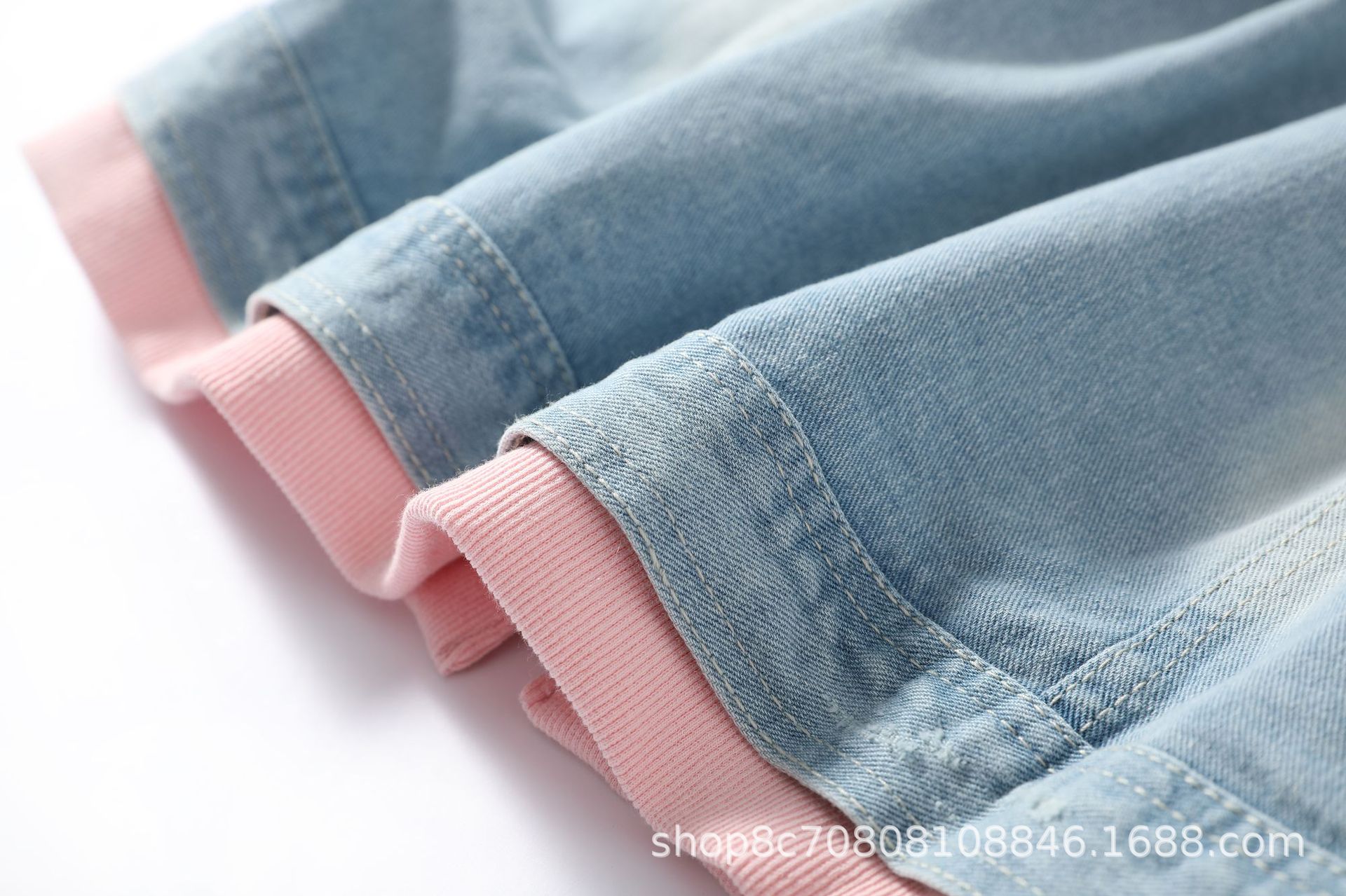 European Style Loose Hooded Pa - огляд і ціна Patchwork Jean Jacket