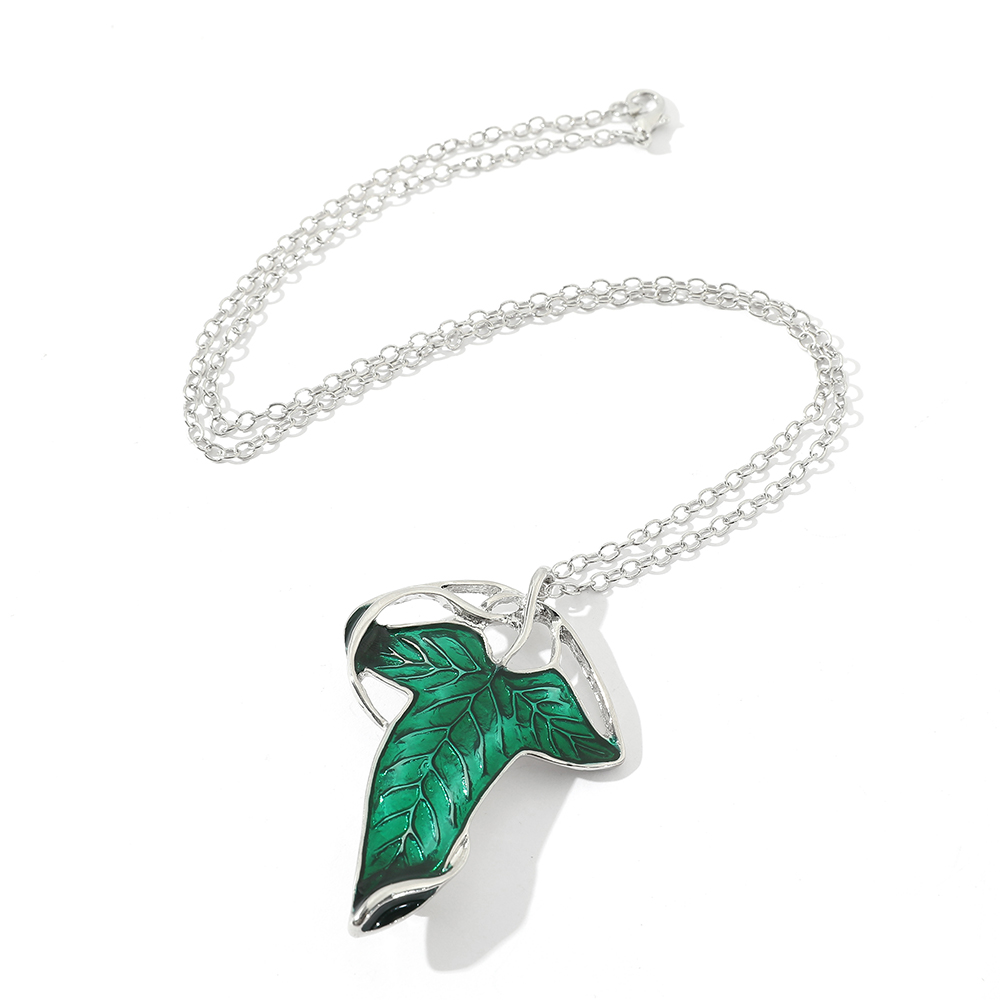 Vintage Green Leaf Pendant Nec - огляд і ціна Vintage Fashion Necklace
