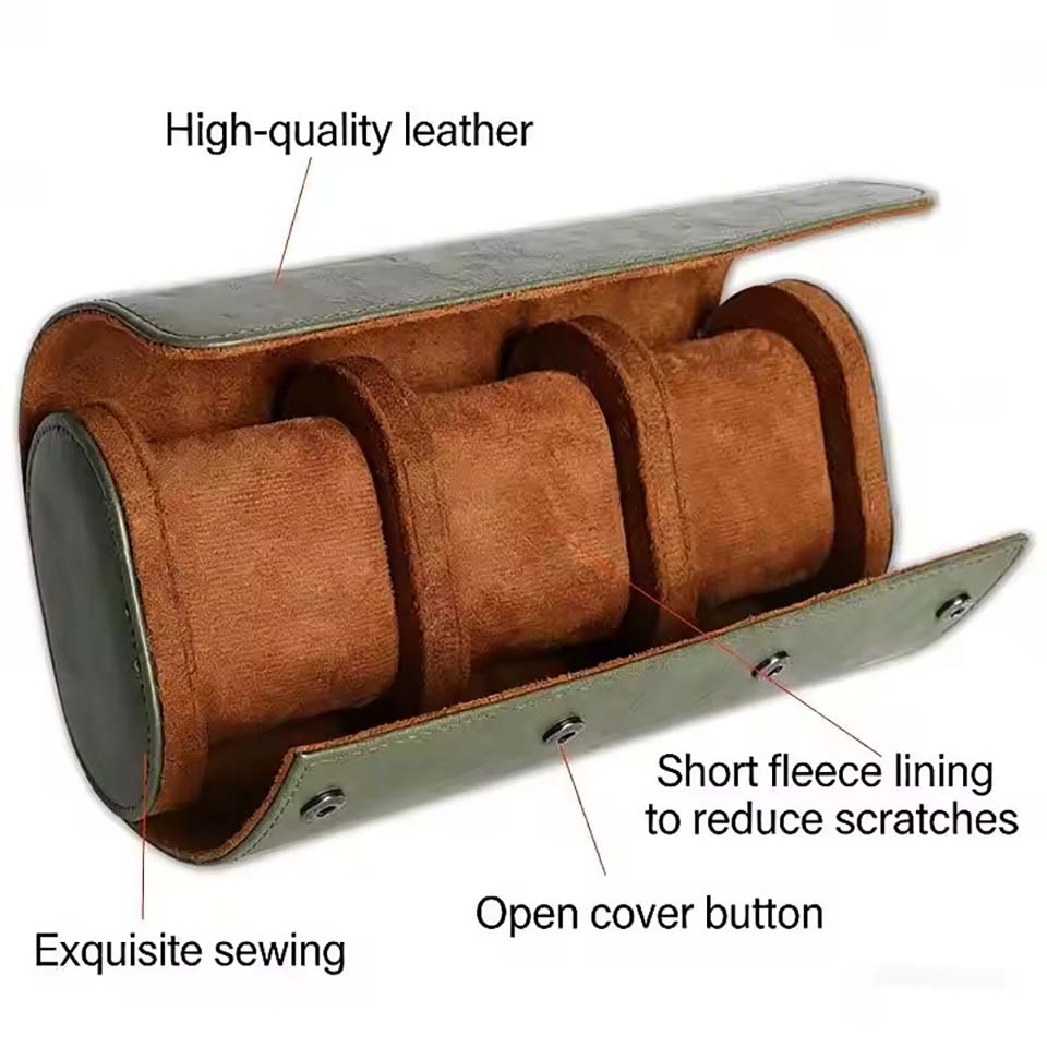 Watch Roll Travel Case 1/2/3-S - огляд і ціна Vintage Fashion Tags