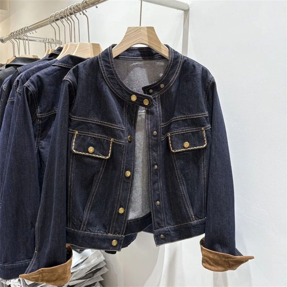 New Stitching Retro Spring Aut - огляд і ціна Patchwork Jean Jacket