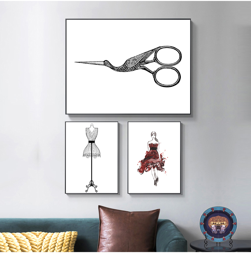 Sewing Print Fashion Wall Art  - огляд і ціна Vintage Vogue Fashion Poster