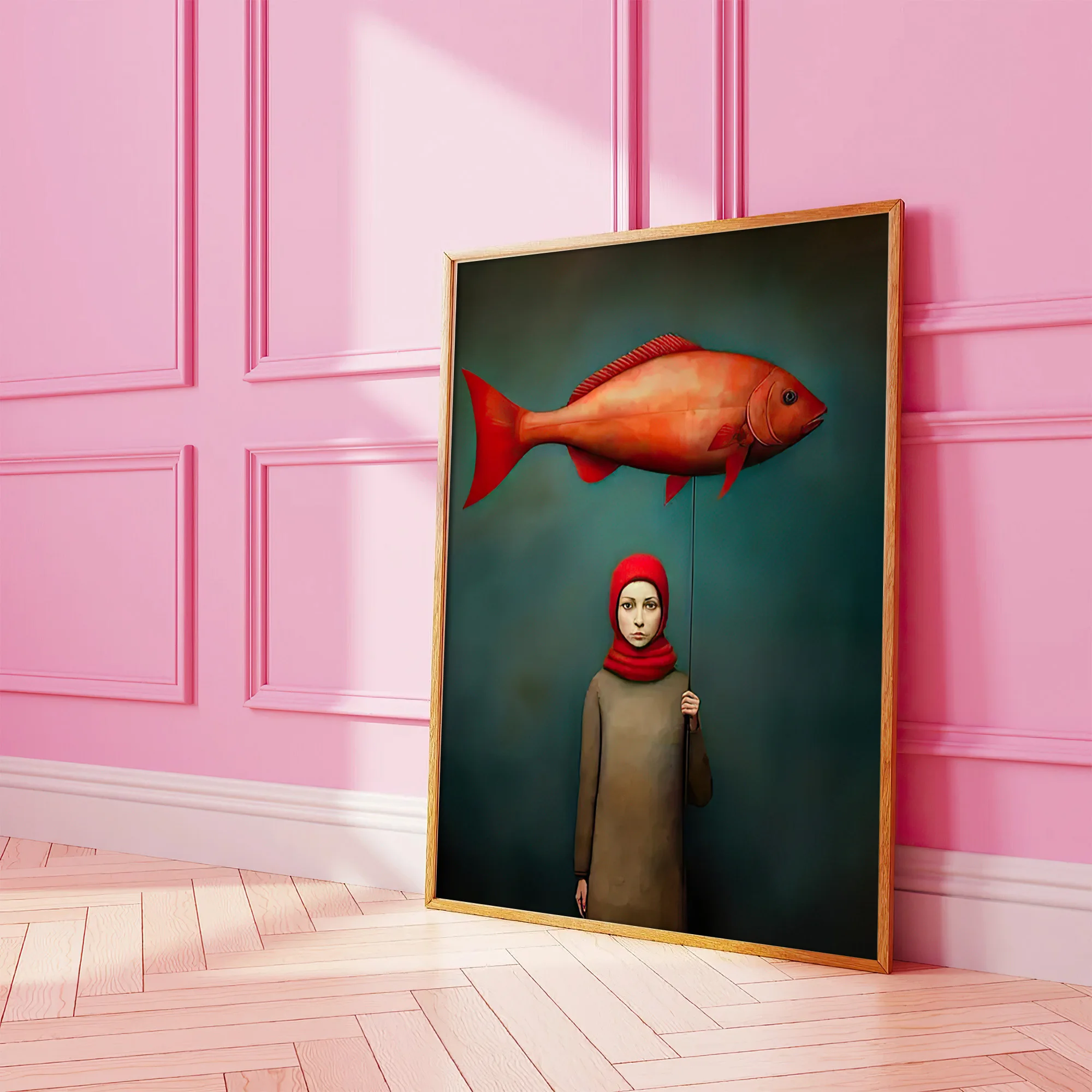 Fashion Fish Canvas Painting P - огляд і ціна Vintage Vogue Fashion Poster