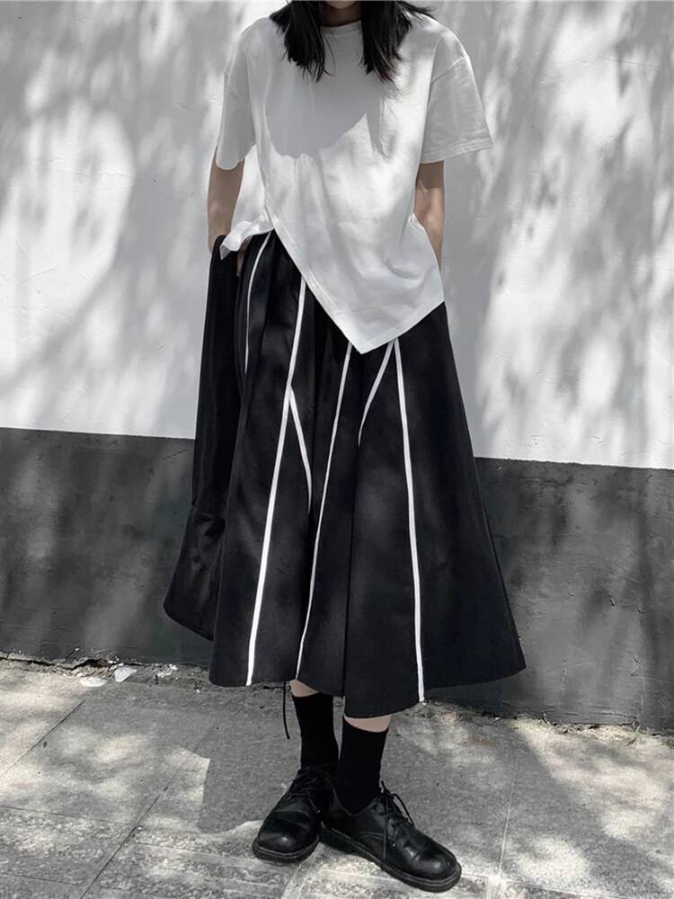 Irregular Women White Slit Hem - огляд і ціна Vintage Fashion Build