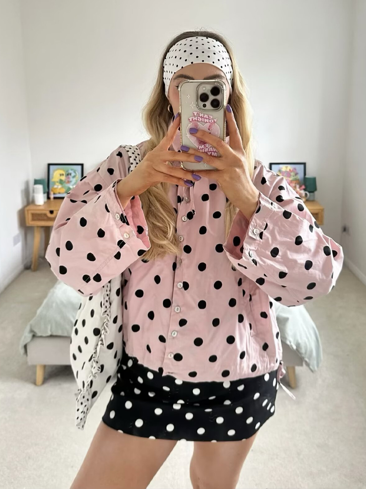 HH Women Fashion Polka Dot Dra - огляд і ціна Vintage Fashion Look