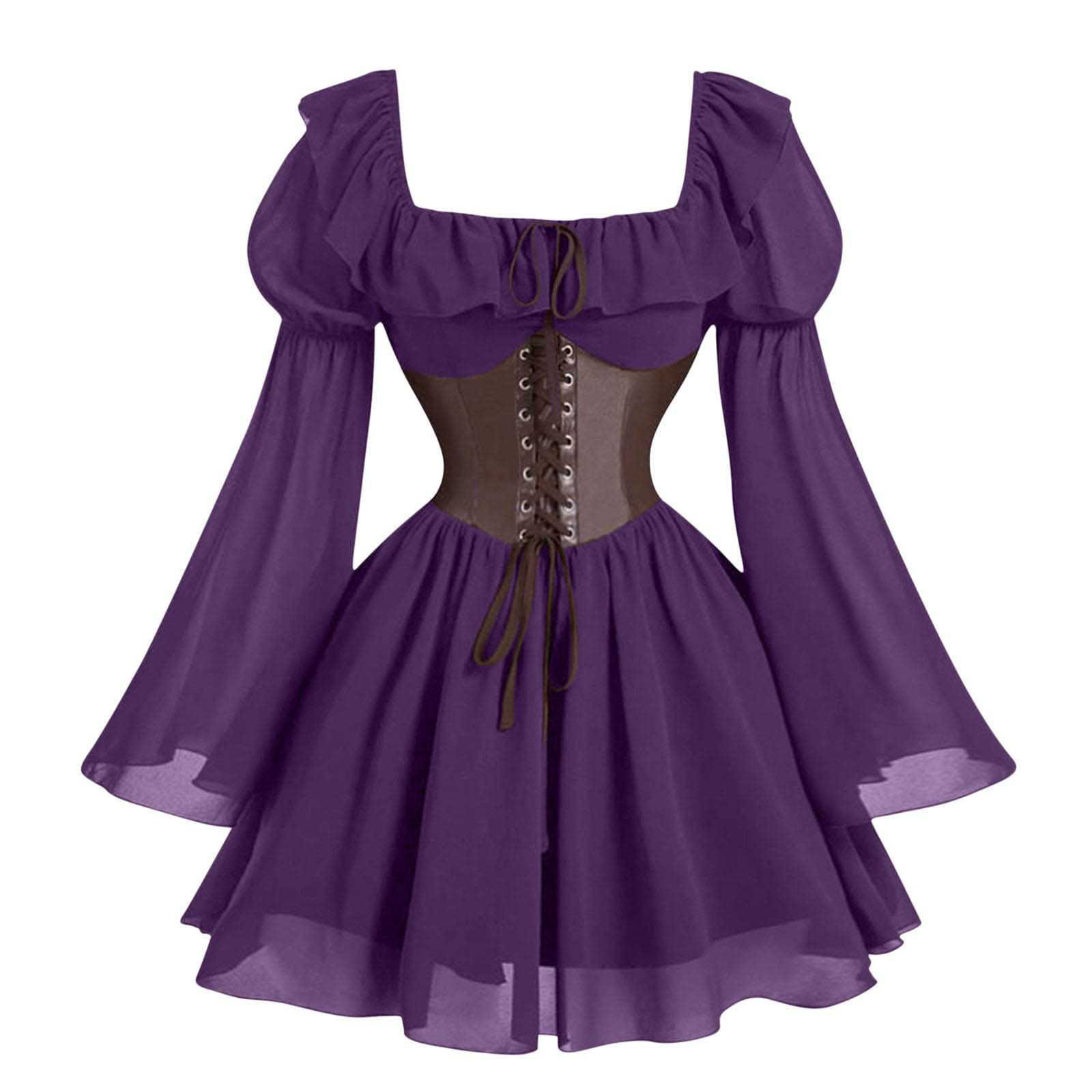 Renaissance Medieval Long Slee - огляд і ціна Vintage Fashion Dresses