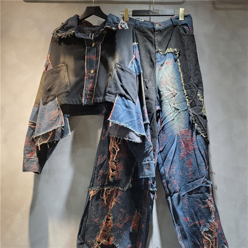 WTHT New Fashion Women's Patch - огляд і ціна Patchwork Jean Jacket
