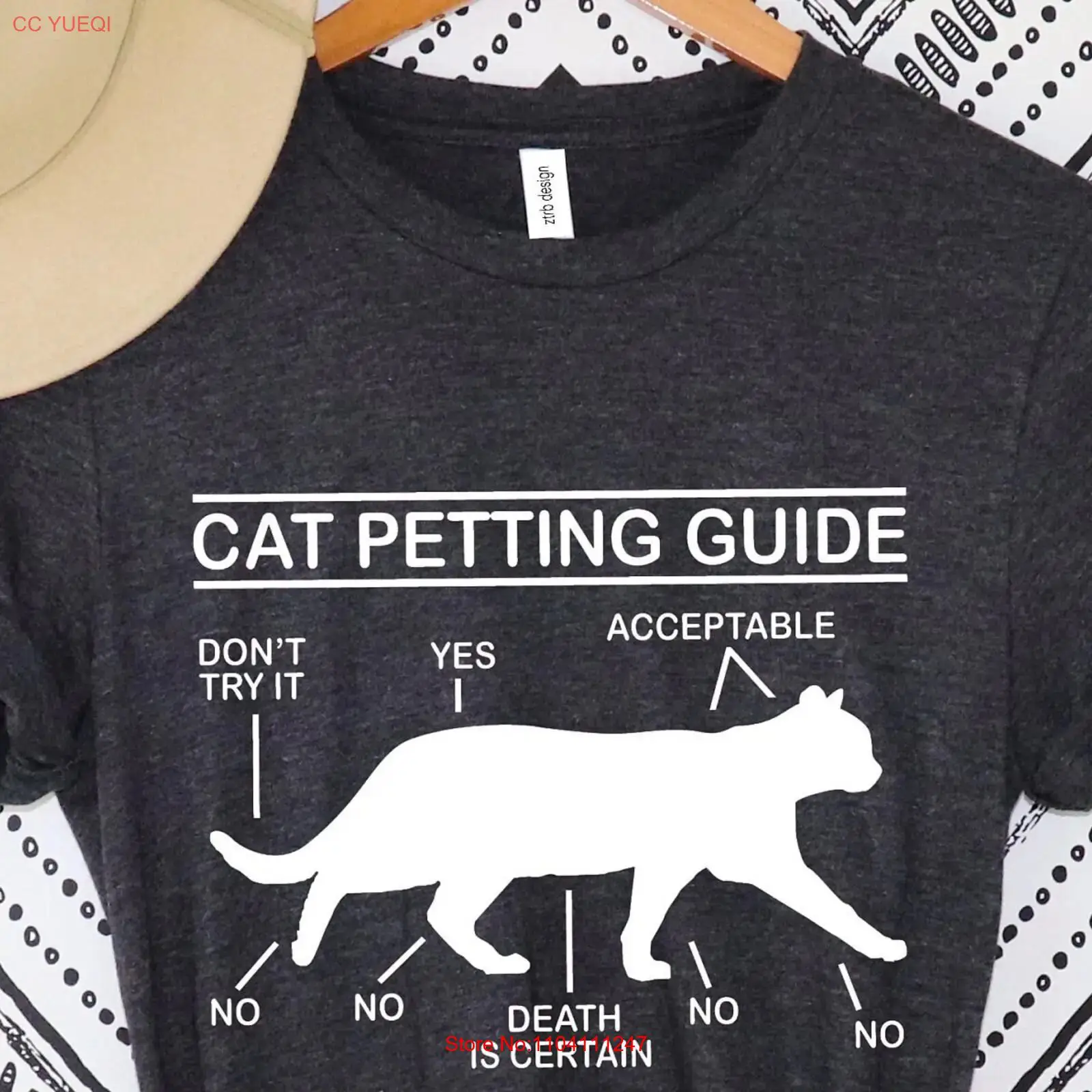 CaT T Shirt Petting Guide Owne - огляд і ціна Vintage Fashion Guide
