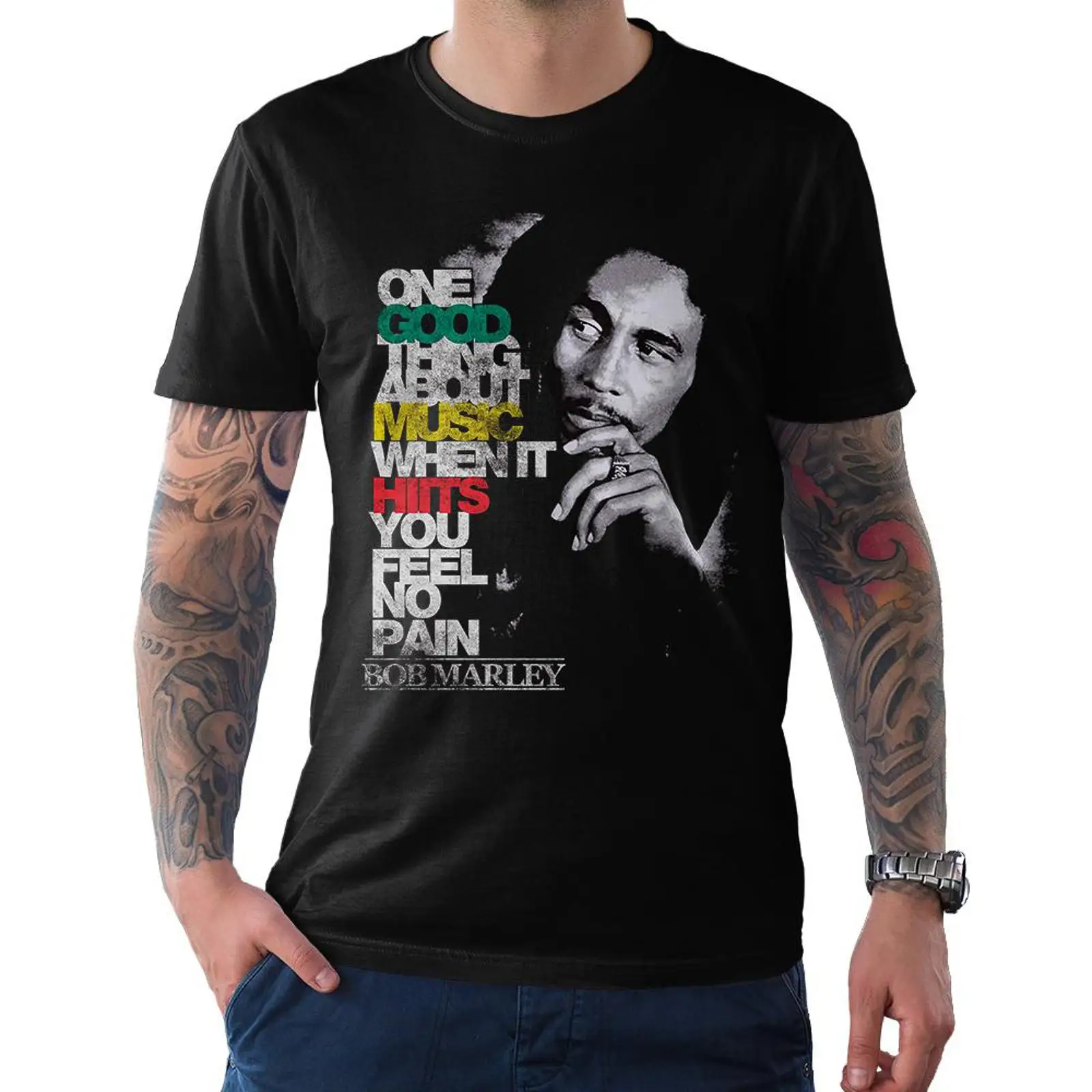 Bob Marley Quote Vintage T Shi - огляд і ціна Vintage Fashion Quotes Short