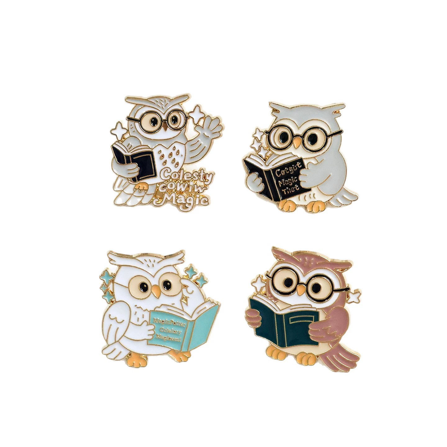 Vintage Owl And Books Brooches - огляд і ціна Vintage Fashion Coloring Book