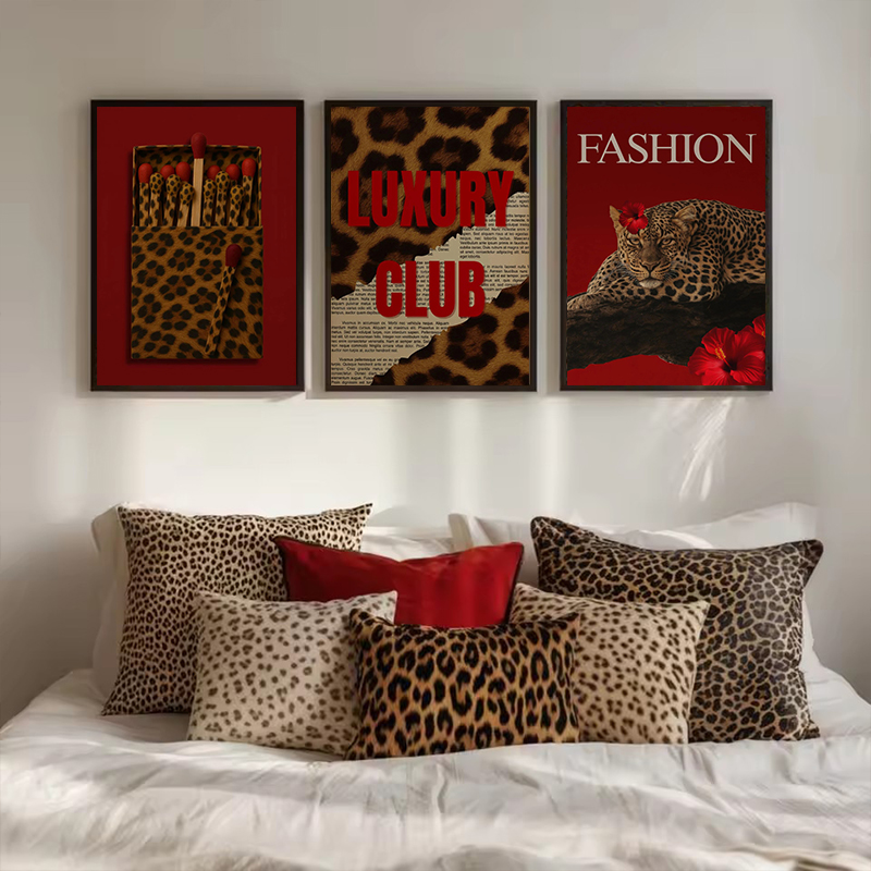 Fashion Leopard Matchbox Wall  - огляд і ціна Vintage Vogue Fashion Poster