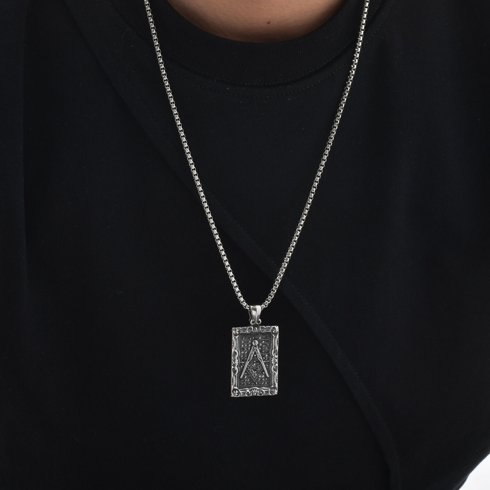 Freemason Square Pendant Neckl - огляд і ціна Vintage Fashion Tags