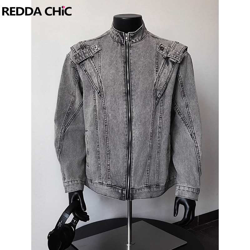 ReddaChic 2000s Distressed Men - огляд і ціна Patchwork Jean Jacket