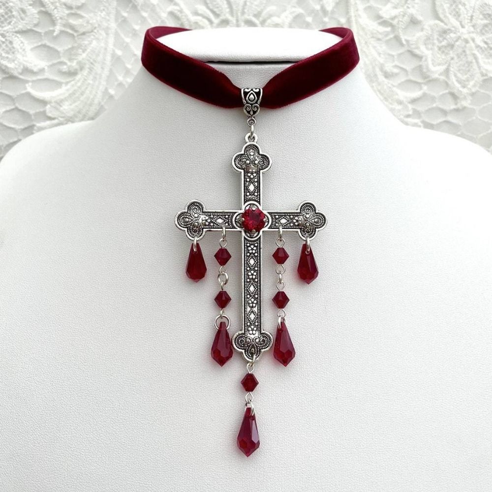Retro Style Large Cross Pendan - огляд і ціна Vintage Fashion Look