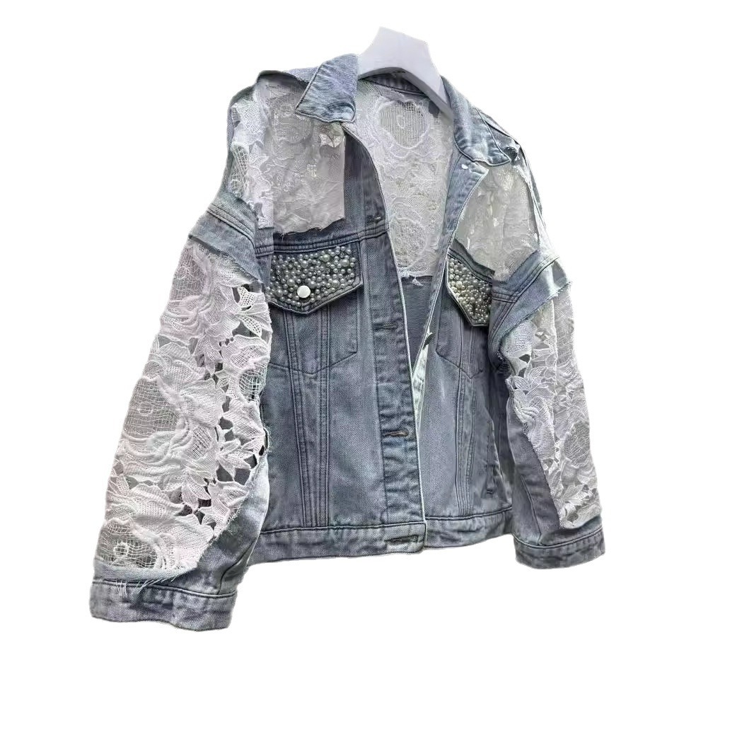 Spliced Embroidery Jacket Wome - огляд і ціна Patchwork Jean Jacket