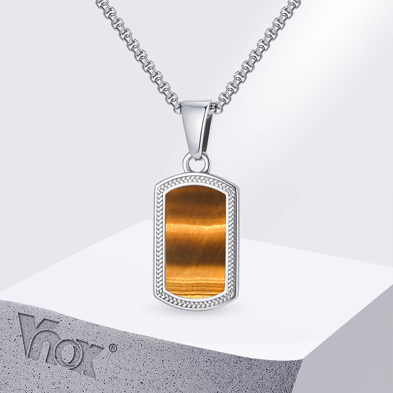 Vnox Stainless Steel Tiger Eye - огляд і ціна Vintage Fashion Tags