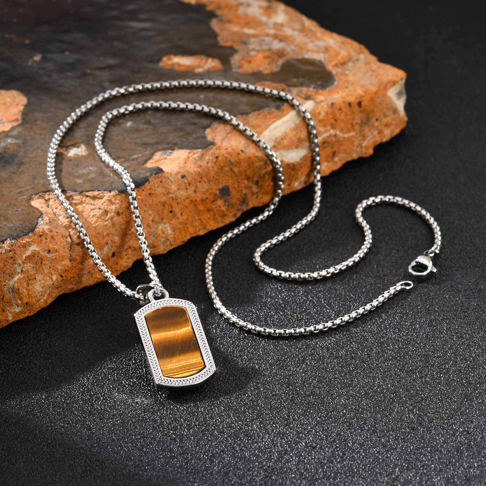 Vnox Stainless Steel Tiger Eye - огляд і ціна Vintage Fashion Tags